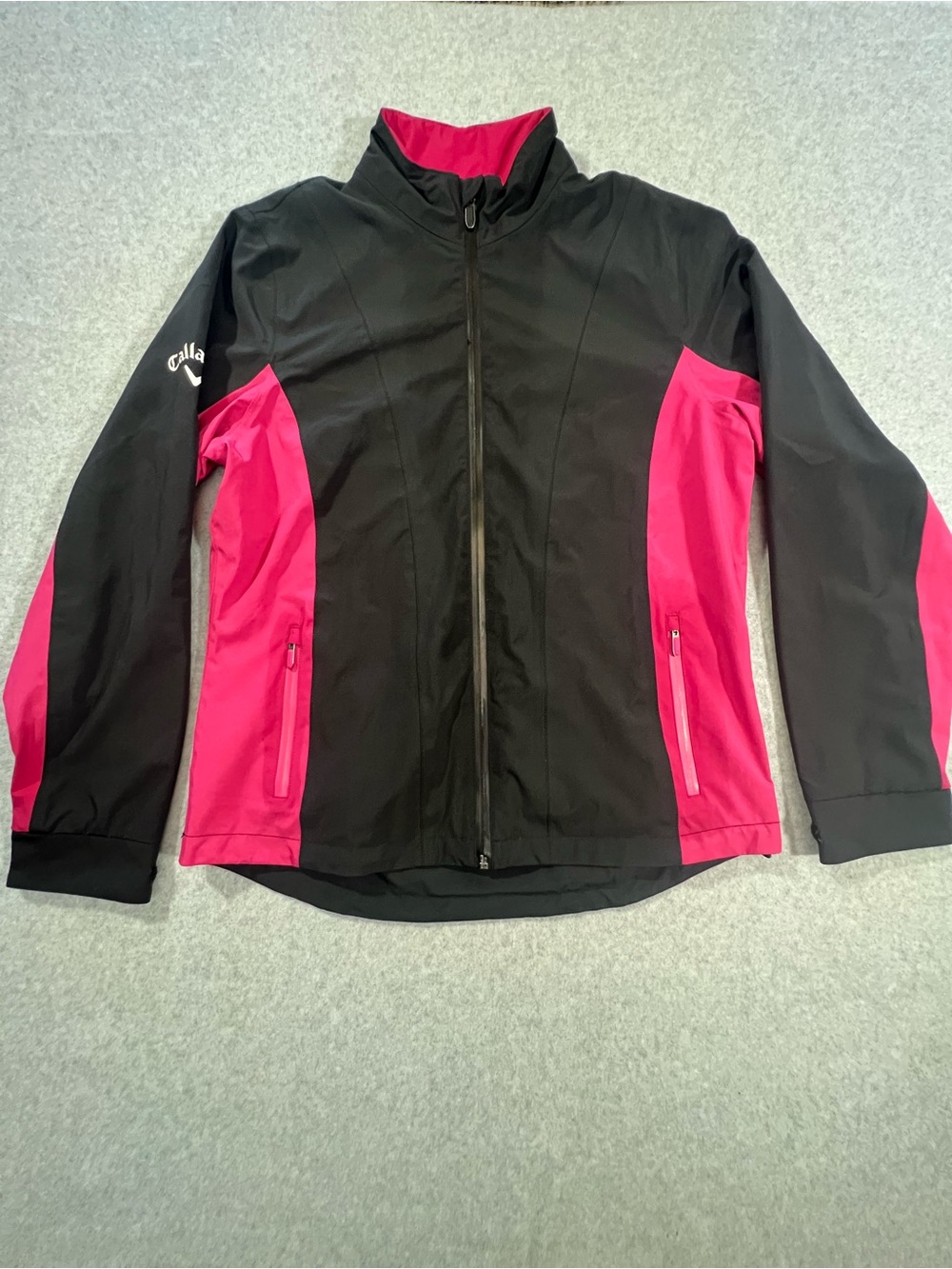 Callaway Black and Pink Utility Softshell Jacket